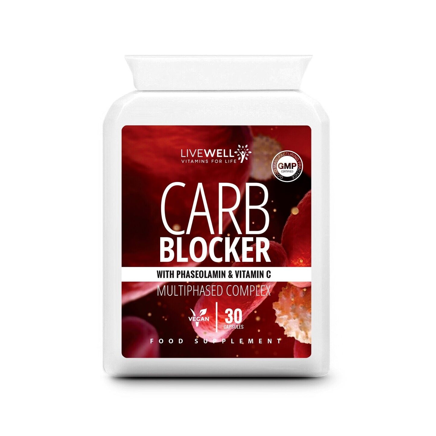 Carb Blocker Capsules Phaseolamin | Weight Loss, Slimming, Diet, Carbs, Starch
