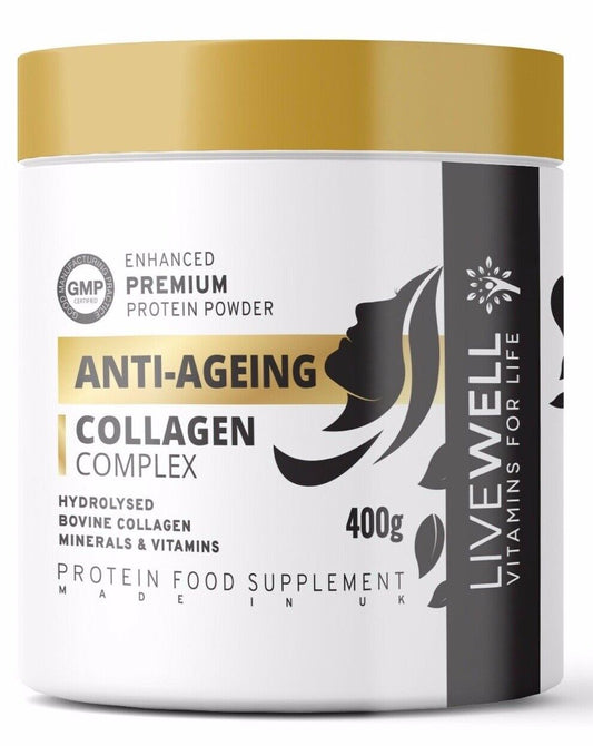 Anti-Ageing Collagen Protein Powder – Bioflavonoids, Amino, Vitamins & Minerals 