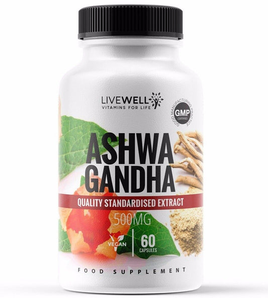 Ashwagandha Root Powder 1000mg Vegan Capsules | Sleep, Stress, Anxiety, Fatigue