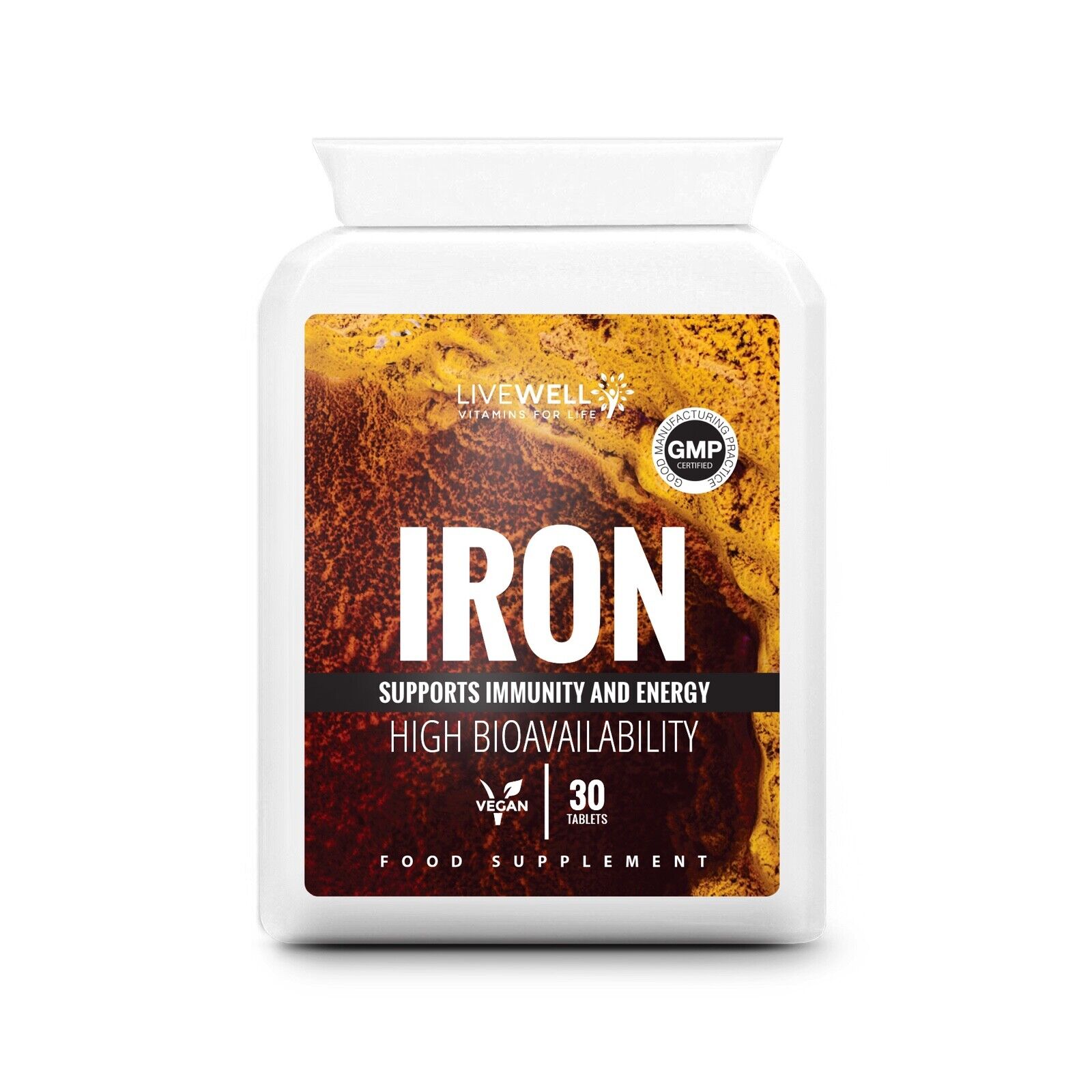 Iron Tablets 14mg Vegan | Fatigue Cognitive Function Anaemia Anaemic Pregnancy