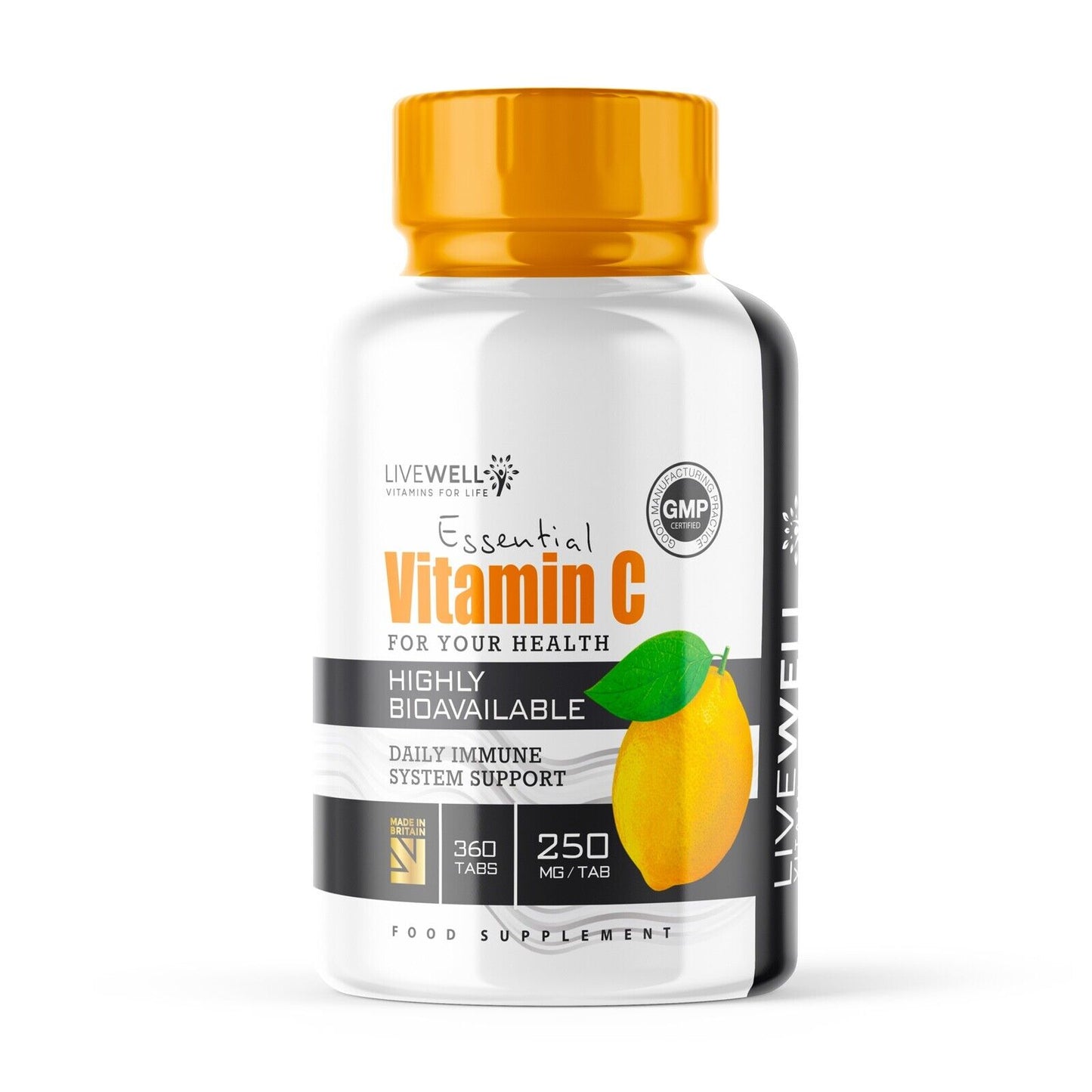 Vitamin C 1000mg Daily | Premium Tablets | Ascorbic Acid | Vegans & Vegetarian