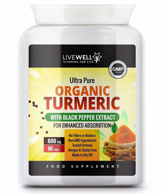 Turmeric - 1200mg Daily Added black pepper extract Anti-Inflammatory Antioxidant