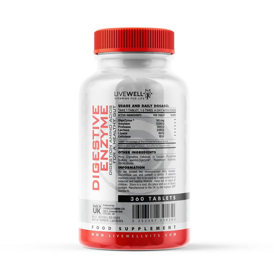 Digestive Enzymes Probiotic Tablets | (Digezyme) Digestion Amino Acids Gut