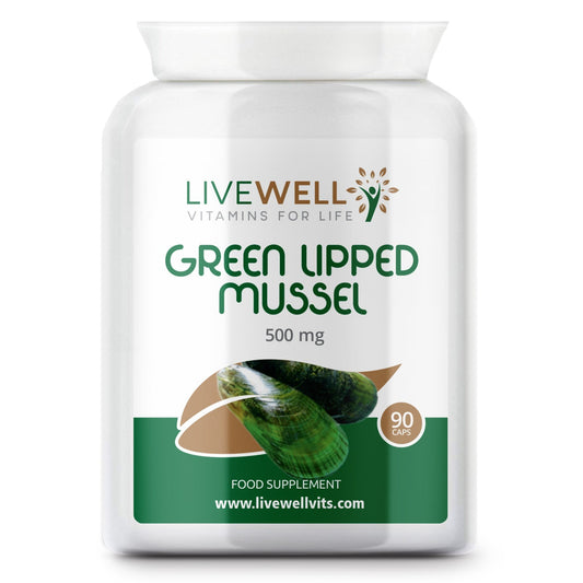 Green Lipped Mussel - 500mg Vegetarian - Joint Pain Arthritis Relief Knee Elbow