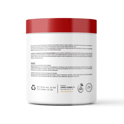 Hydrolysed Collagen Protein Powder 400g - Hair, Nails, Muscles, Inflammation