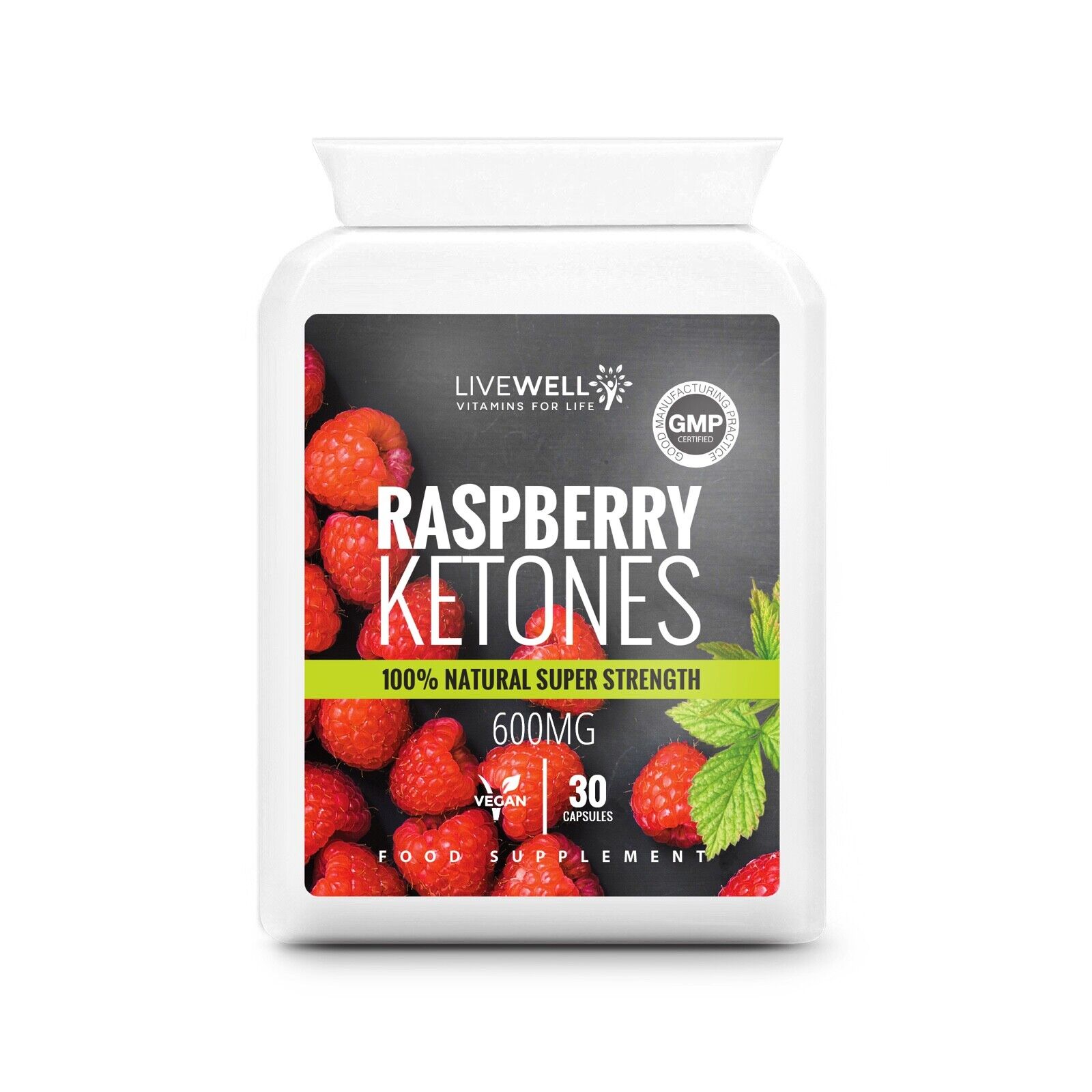 Raspberry Ketones Super Strength - Weight loss Fat Burn Keto Ketosis CAPSULES