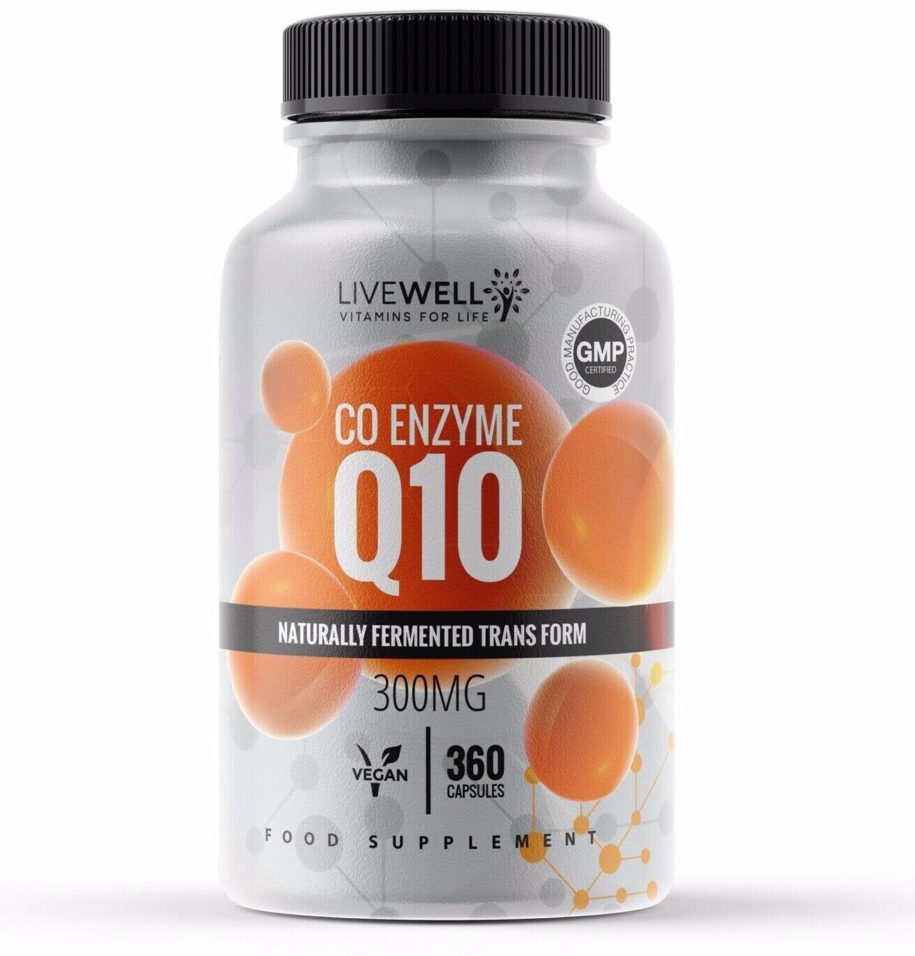 CoQ10 300mg Co Enzyme Q10 Vegan Capsules | Coenzymes – Antioxidant Heart Energy