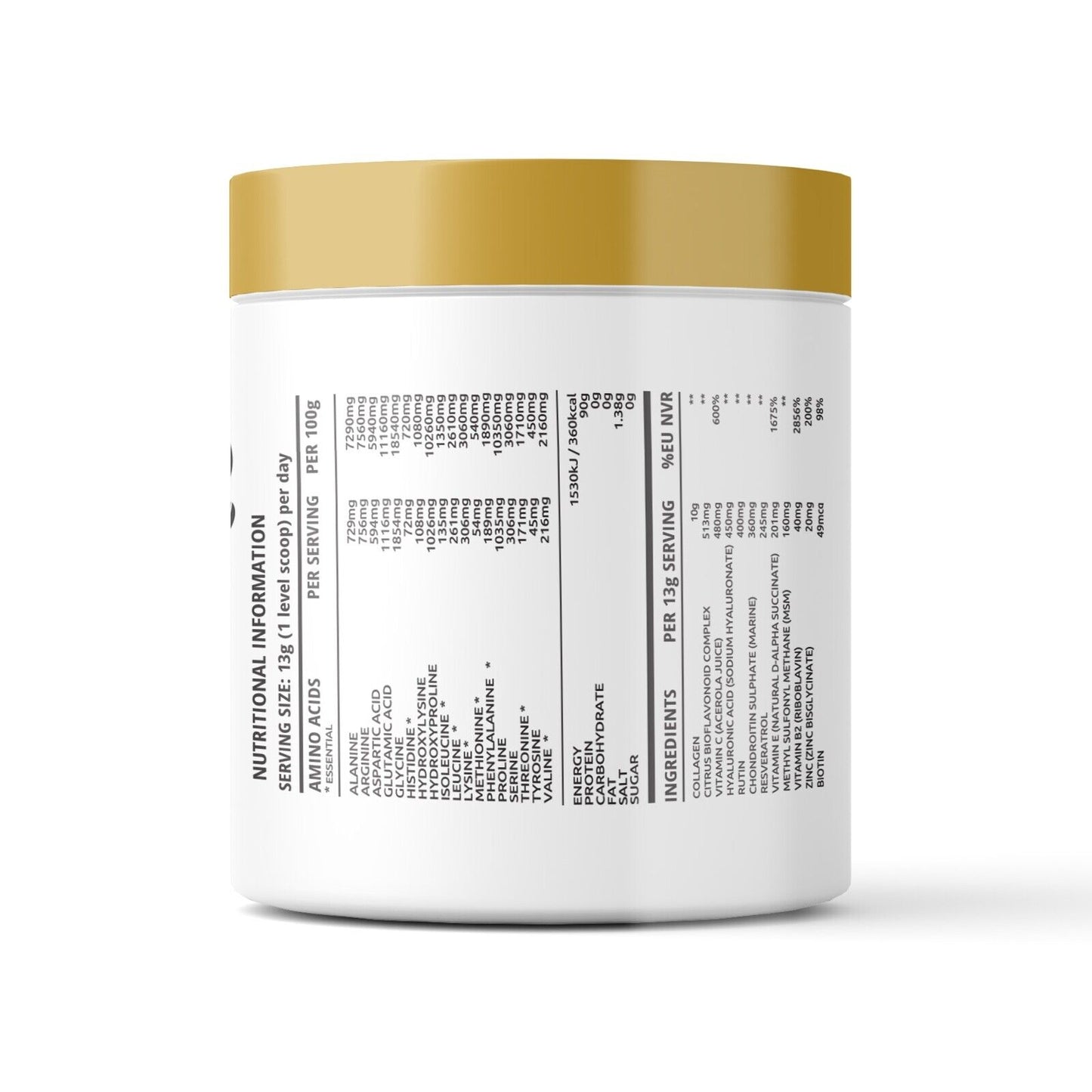 Anti-Ageing Collagen Protein Powder – Bioflavonoids, Amino, Vitamins & Minerals 