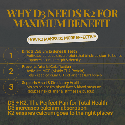 Vitamin D3 4000iu + K2 100µg MK-7